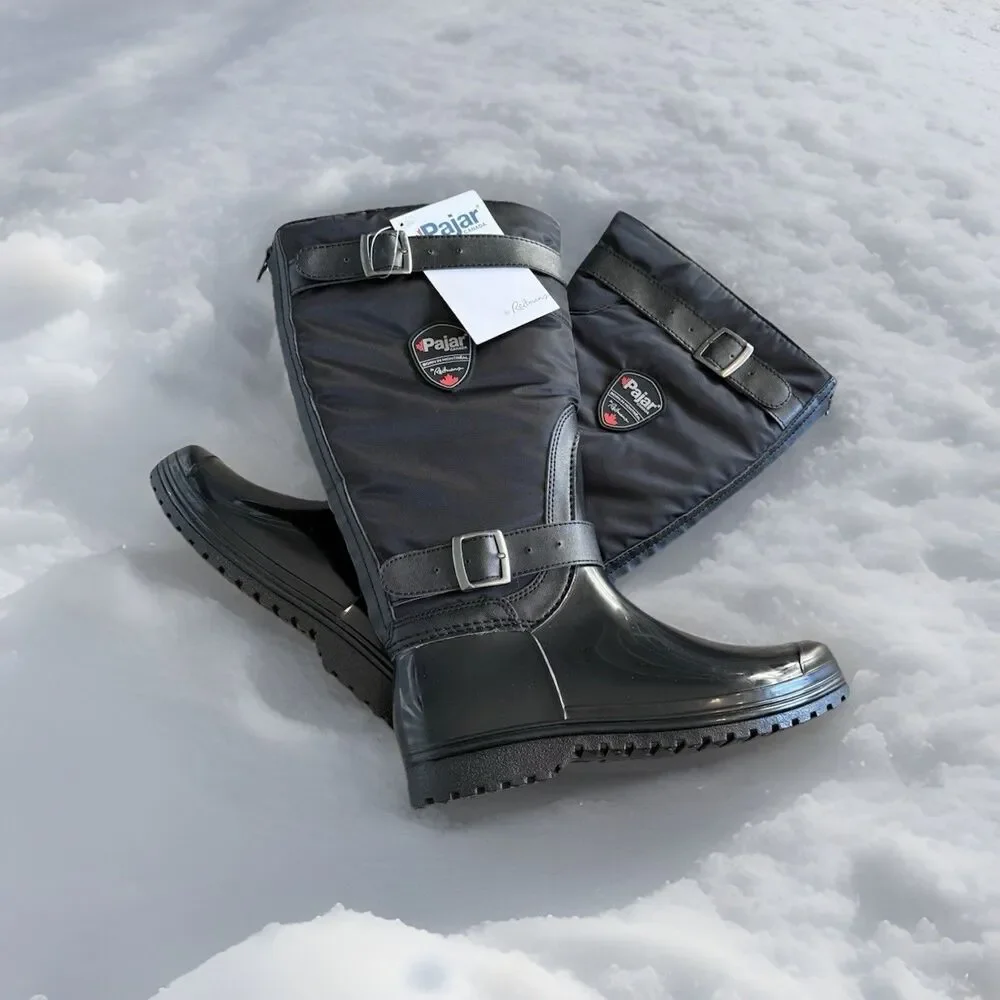 Pajar Canada RORY Women's Insulated Rain Boots - Black, SIZE 6.‎ NEW With Tags